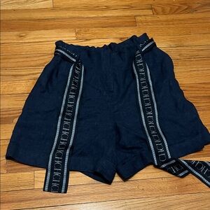 Carolina Herrera Navy Blue Designer Women's Shorts
